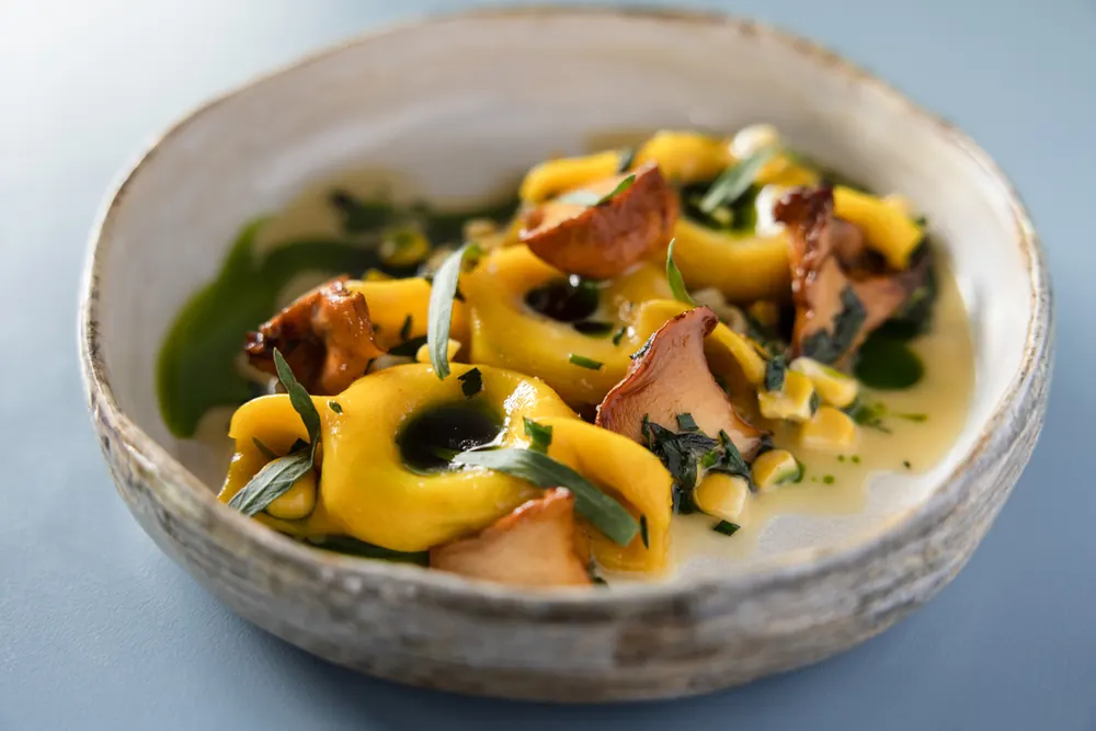 Pasta with wild mushrooms